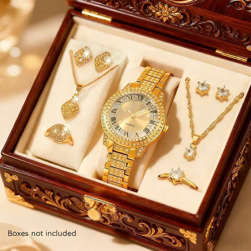 طقم إكسسوارات فاخر للنساء مكون من 9 قطع | افكار هدايا للسيدات