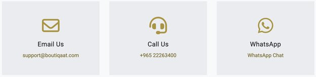 Boutiqaat Number and methods of contacting Boutiqaat Customer Service